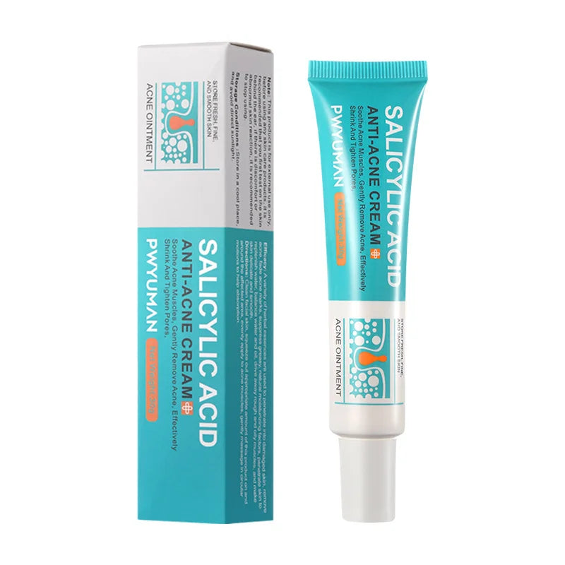 Crème pour le visage à l'acide salicylique, élimination de l'acné, contrôle de l'huile, rétrécit les Pores, éclaircit les marques d'acné, Gel de mélanine, soins pour la peau lisses, beauté coréenne 30g