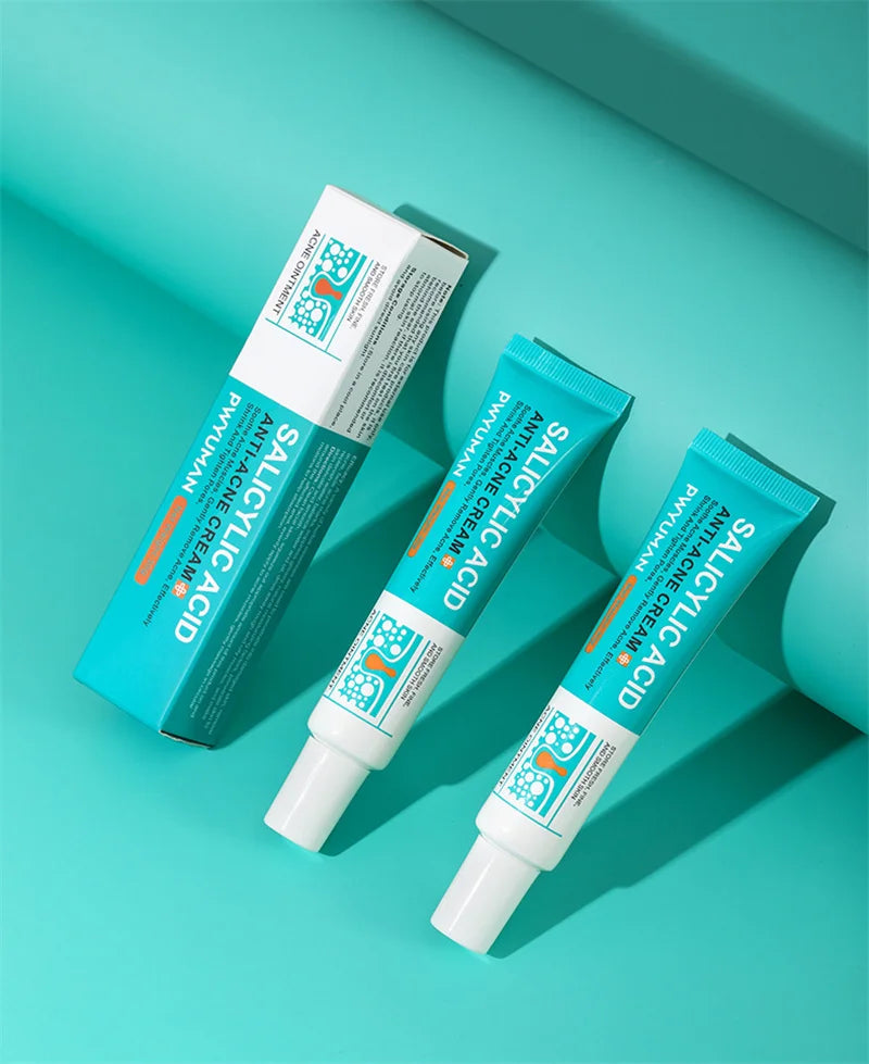 Crème pour le visage à l'acide salicylique, élimination de l'acné, contrôle de l'huile, rétrécit les Pores, éclaircit les marques d'acné, Gel de mélanine, soins pour la peau lisses, beauté coréenne 30g