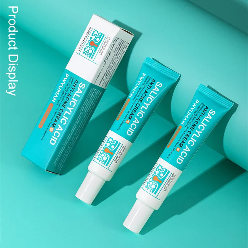 Crème pour le visage à l'acide salicylique, élimination de l'acné, contrôle de l'huile, rétrécit les Pores, éclaircit les marques d'acné, Gel de mélanine, soins pour la peau lisses, beauté coréenne 30g